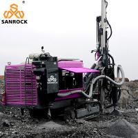 Máquina de perfuração diesel do furo de explosão 194KW que mina o equipamento de perfuração hidráulico da esteira rolante