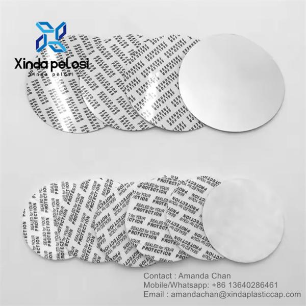 Self Adhesive Pressure Sensitive Seal Press Cap Liners Foam Seal For Bottle Jar