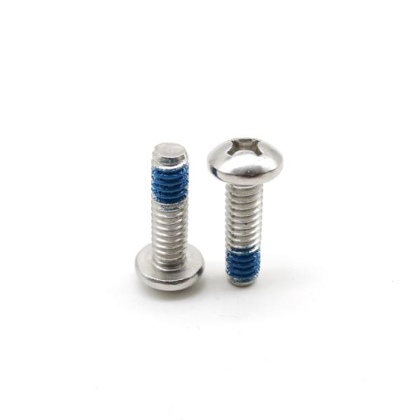 304 Stainless Steel Phillips Pan Head Machine Screw DIN 7985 Thread Glue Lock