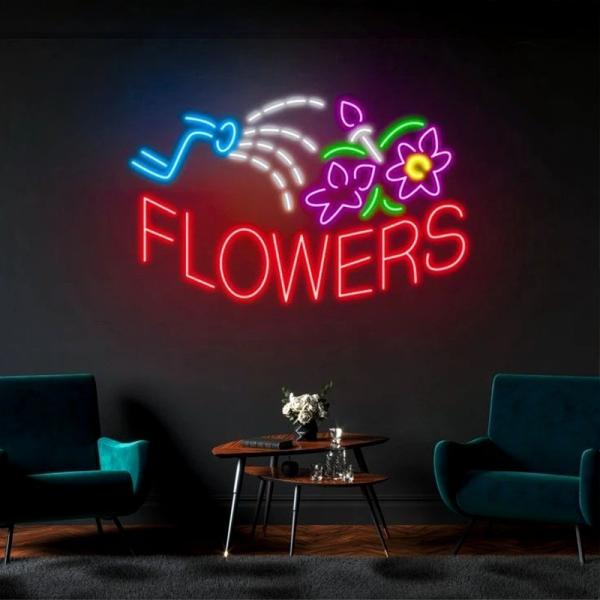 Tea Green Custom Wall Hanging Neon Sign Light USB/Battery Operated Birthday Gift Wall Art Led Neon Night Light