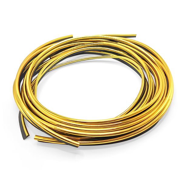 Furniture T Shape Decoration Tape Plastic Car Interior Slit Automotive Decorative Trim Strips Gold Pvc Edge Banding
