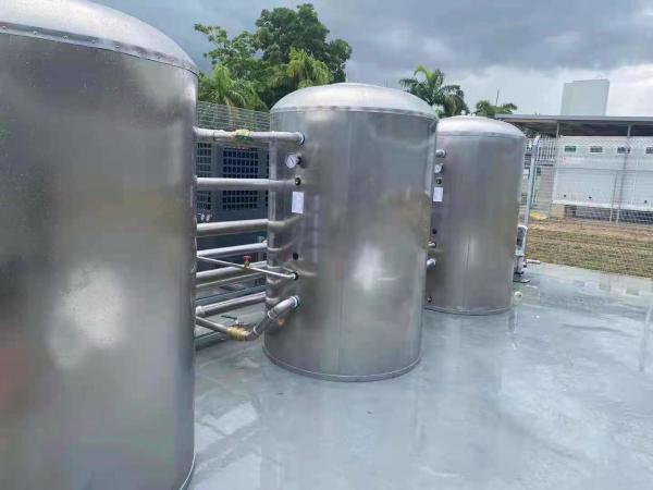 2 units of 110kW heat pump + 3 pcs of 2000 liter pressure bearing tank