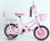 7 engrenages de vitesse couleur rose princesse 14 pouces vélo pour enfants avec roues d'entraînement
