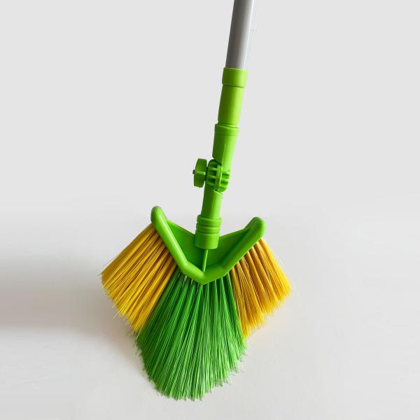Durable Flexible Ceiling Fan Duster Telescoping Pole Hard Bristles Long Handle  Angled Head Cobweb Duster