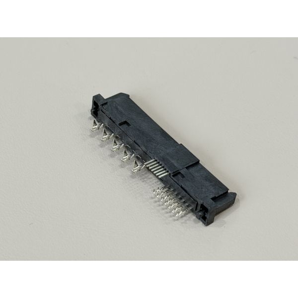 High-Speed SAS 29P IDC Female Cable Connector 180° with Peg, Phosphor Bronze Terminals & Gold G/F Contact | Electrical Signal Connector for PCB & Wiring Harness Customization