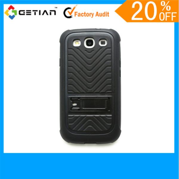 Red Brand New PC / TPU Samsung Galaxy s3 Phone Cases / Knuckle Case With