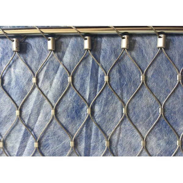 Stainless Steel 304 / 316 Balustrade Mesh , Baby Proof Stair Railing Safety Mesh