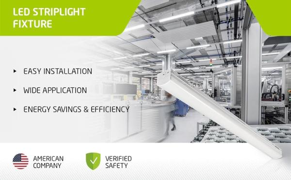 Office LED Linear Strip Light Fixture / Suspended Linear Pendant Lighting