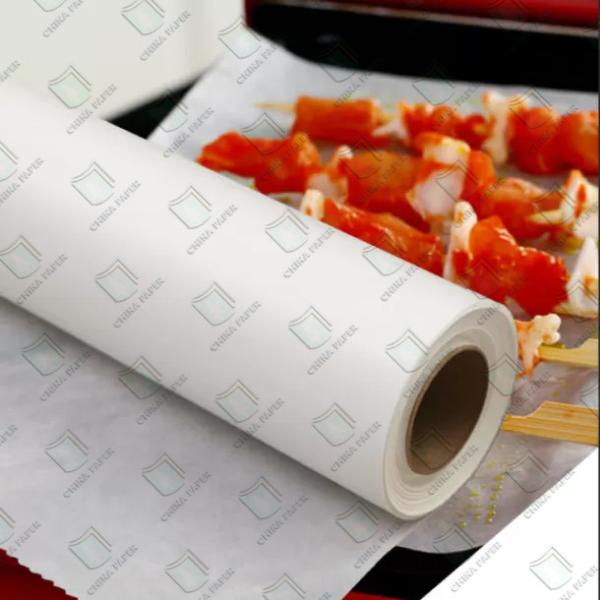 Papel revestido de silicone à prova de óleo Embalagem Embalagem Papel alimentar Branco