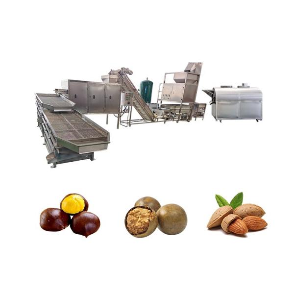 380V Sand Nut Snack Single Double Rotary Roller Seasoning Flavoring Linha de produção