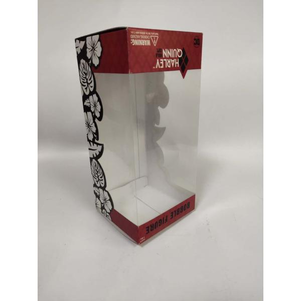 Personalized Clear Plastic Folding Boxes , Reusable Clear PVC Display Boxes