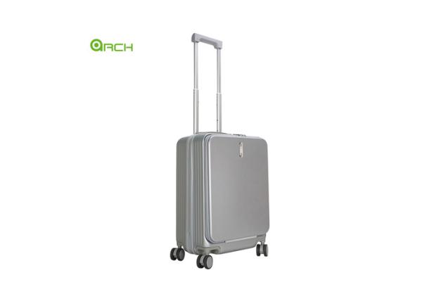 ABS Front Pocket Flight Wheels Hardside Carry On Suitcase Checked Luggage