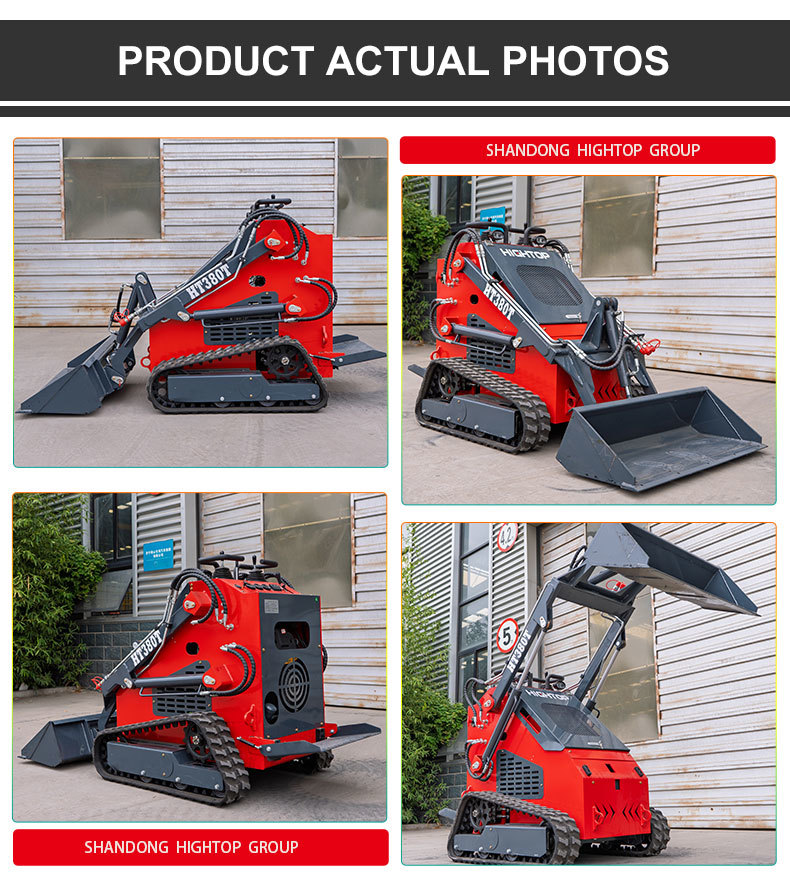 HT380T Mini Skid Steer Loader for Compact Multifunctional Operations