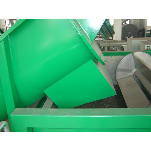 Waste Plastic Film Recycling Machine , PP PE Film Washing Line Hot Air Drying System