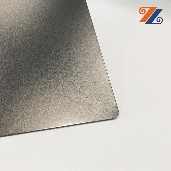 Black Bead Blasted 4x8ft Decorative Stainless Steel Sheet 1219mm Width