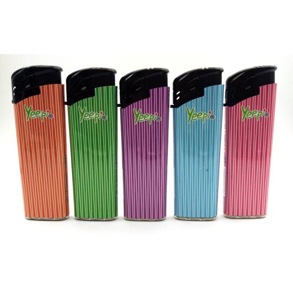 Plastic Disposable Lighters with Flashlight En13869 Certified and Customized Printing