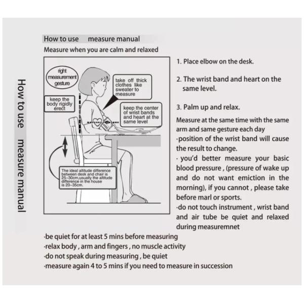 IHB 0.4kpa Digital Blood Pressure Meter Anti Epidemic Products