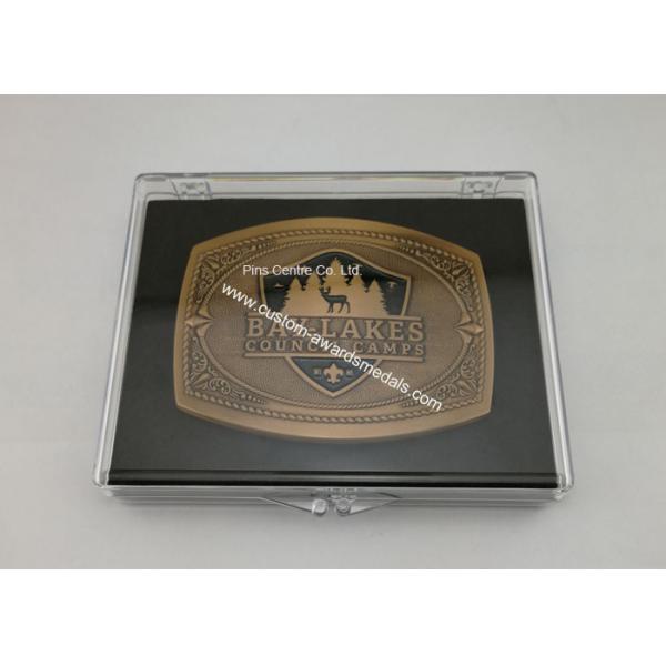 Brass Die Struck Customized Antique Gold Metal Buckle / Fashionable Belt Buckles For Men