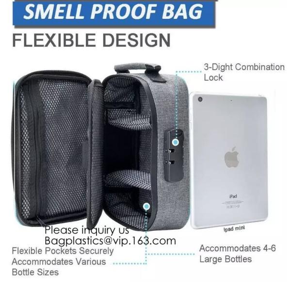Functional Organizer, Smell Proof Case, Purse, Fanny Pack, Gym Bag, Odor-Blocking Clutch, Scent Free