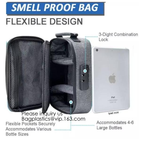 ASTM APPROVED CHILD-REISISTANT POUCH BAGS,Travel Discreet Containers Odor Blocking Resealable Storage Smell Proof Bag Wi