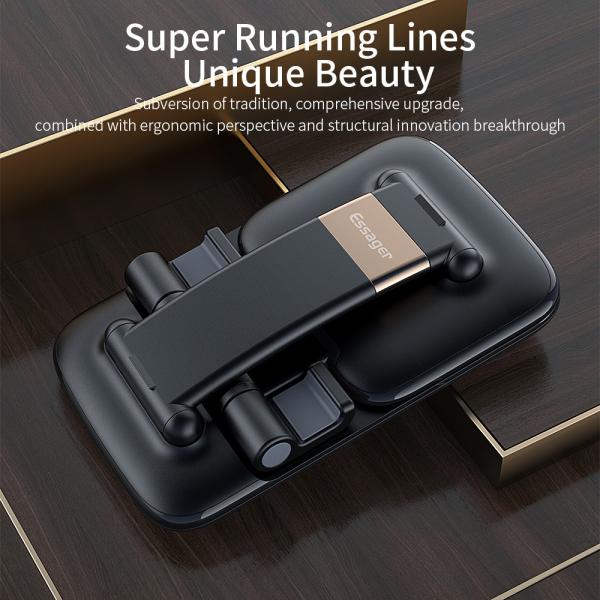 White Black Desktop Mobile Phone Holder Stand Foldable Stable Nonslip