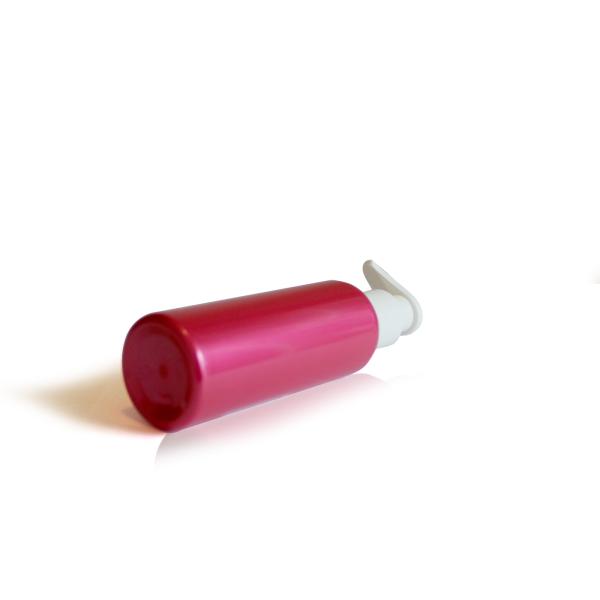 Pink PET Plastic Containers For Hair Products Labeling Surface 10.14fl.OZ/300ml
