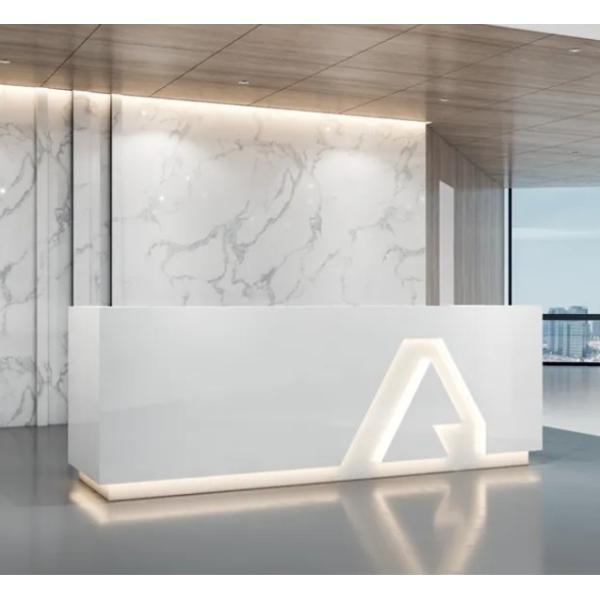 Modern Counter Reception Desk Furniture Wooden Luxury Modern White Office Furniture Front Desk