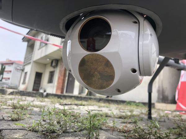 Dual Sensor Electro Optical Tracking UAV Payload Over 15km Detection