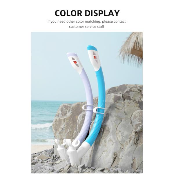 Baño de silicona Buceo Scuba Tubo de respiración Snorkel seco para niños