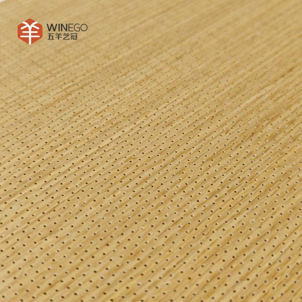 Micro-perforated Acoustic Board With Decorative Veneer For Office And Conference Room