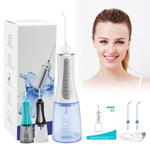 Dientes desmontables que blanquean el agua Flosser, limpiador portátil de los dientes del espray de agua IPX7