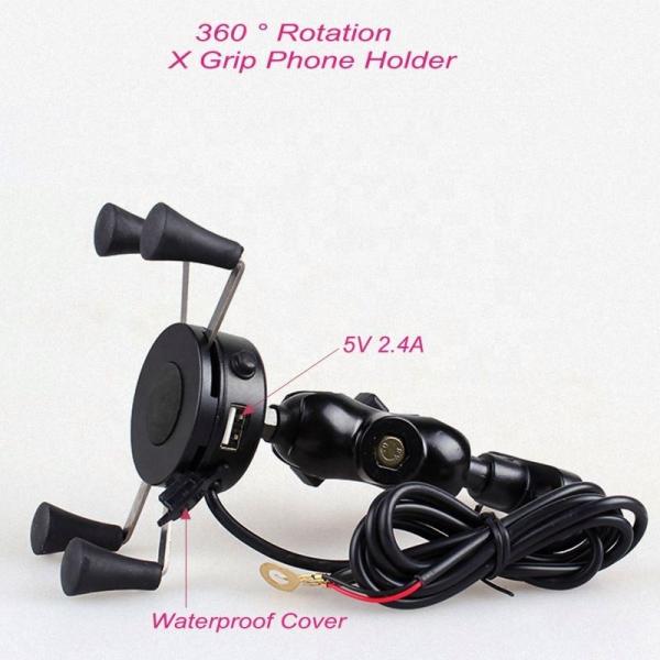 Aluminium X Claw Motorcycle Phone Mount For 3.5-6'' Cell Phone