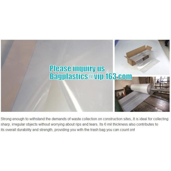 PE asbestos waste bags, Disposal Plastic Bag for Construction Waste, rubbish bag for asbestos fibers, bagplastics, bagea