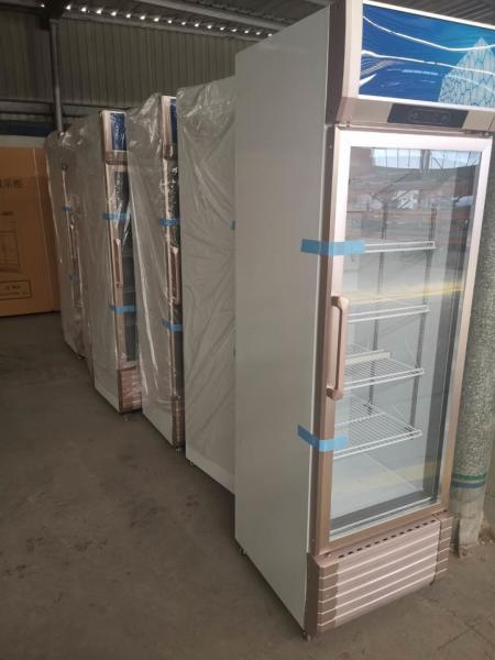 Single Door Glass Door Refrigerated Beverage Display Commercial Cabinet