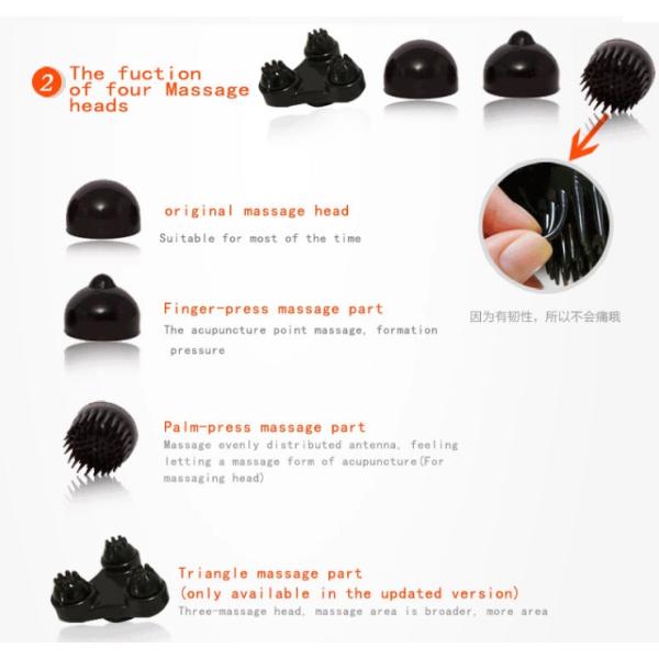 Intelligent Electric Rechargeable Magic Wand Massager Anti - Slip Percussion Massager