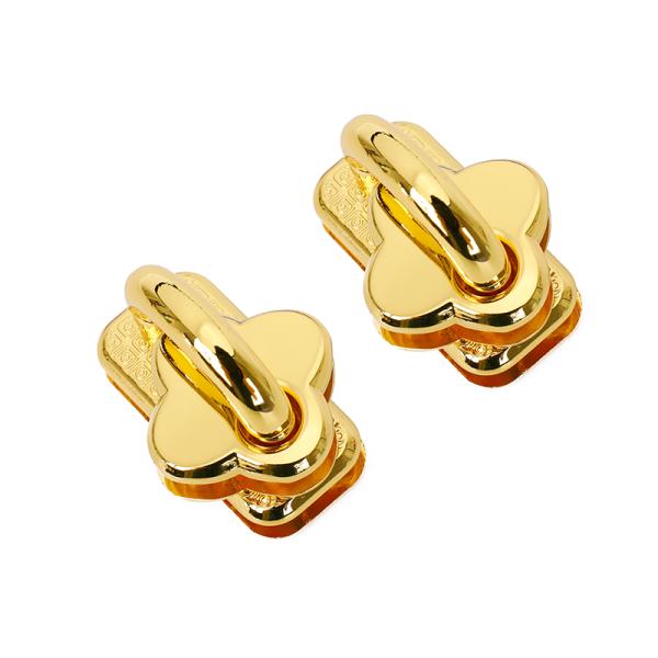 Gold Shiny Metal Bag Lock Replacement Metal Purse Hardware Accessories