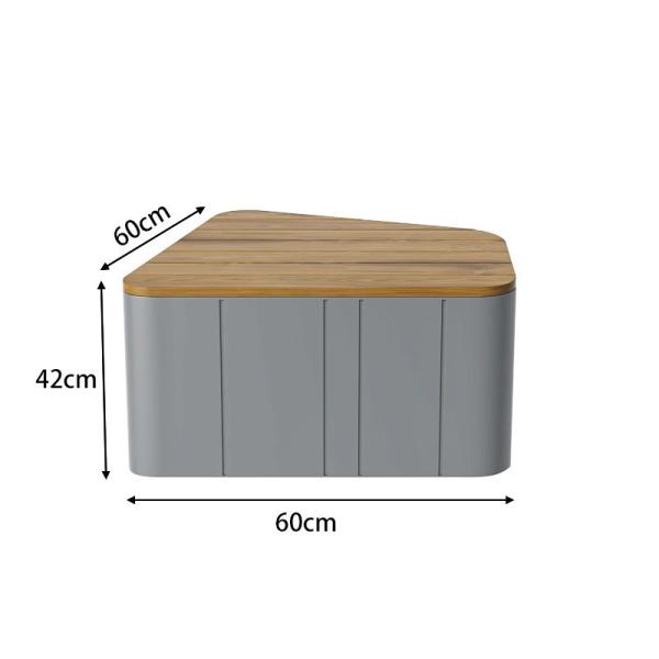 Customized Size Park Metal Bench With Planter Outdoor Contemporary Garden Bench