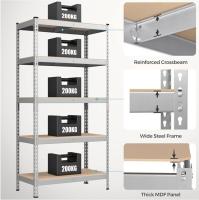 5-Tier Adjustable Light Duty Steel Storage Shelf 70lbs Capacity