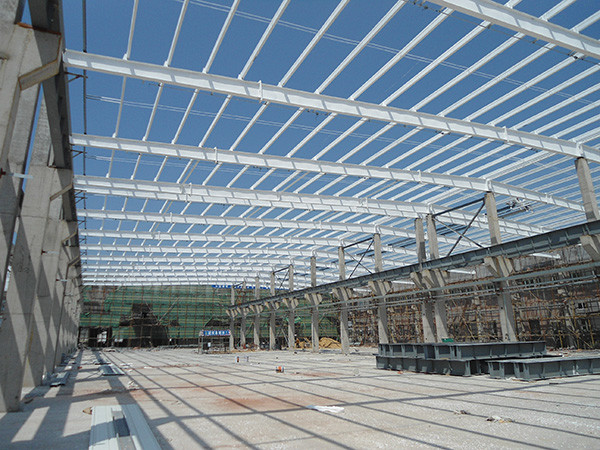Q355 Prefab Building Construction Metal Frame Galvanized Steel Buildings Construction