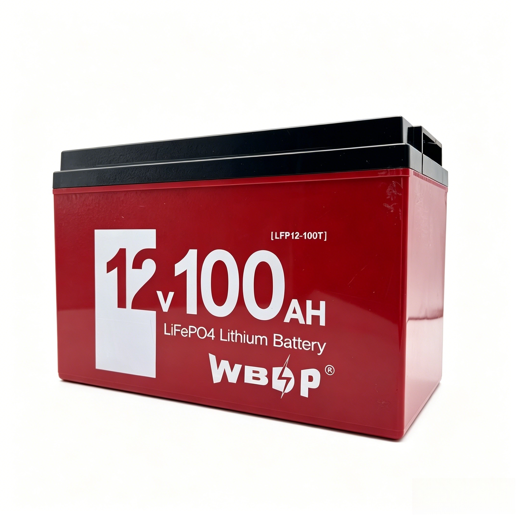 Rechargeable 12.8V 100Ah LiFePO4 Battery Square Lithium Iron Phosphate Battery
