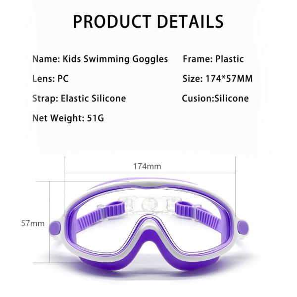 UV Protection Anti Fog Diving Goggles Kids Swimming Glasses