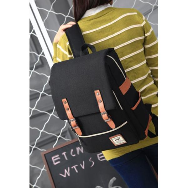 New design 2018 wholesale student laptop backpack popular canvas student backpack bag