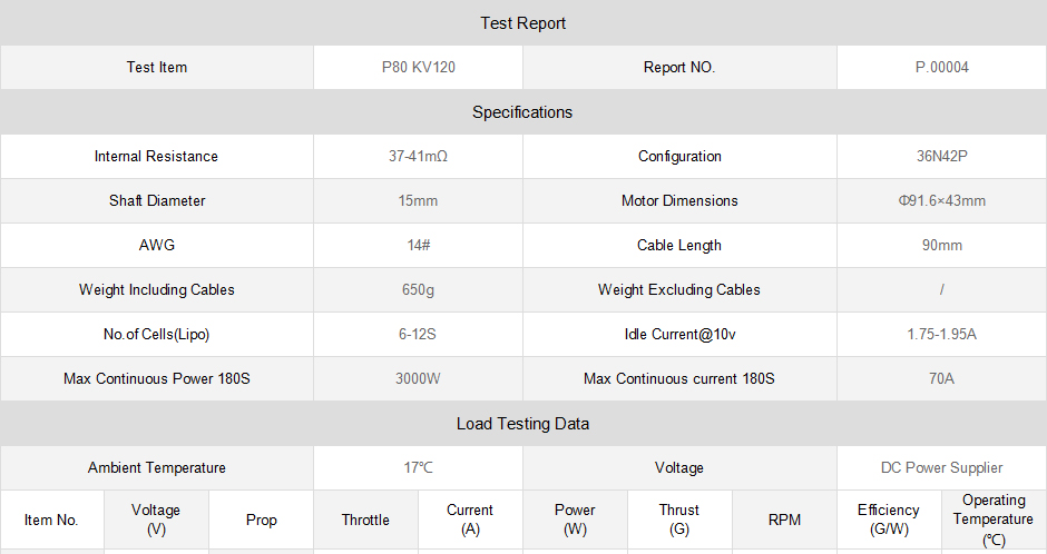 Wholesale T-motor P80 KV100/120/170 Agriculture Brushless Motor High Power Thrust And Performance For UAV Airplane Module