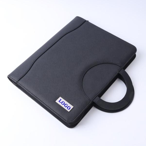 Портфолио дела связывателя кольца A4 логотип кожаного Multicolor портативный изготовленный на заказ