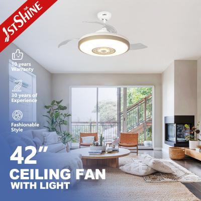 Fã de teto invisível do diodo emissor de luz de Smart RGB de 42 polegadas para o quarto