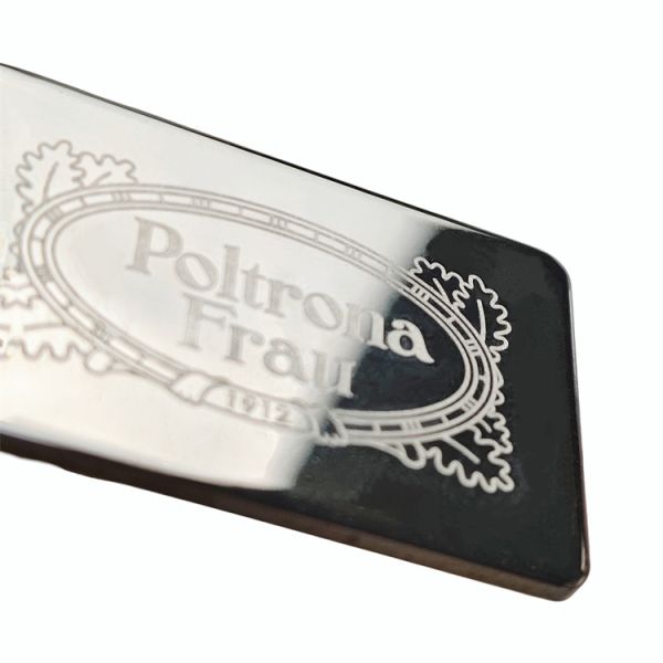 Customized Stainless Steel Laser Logo Nameplate Electroplated Polished Black Chrome Metal Signboard For Furniture