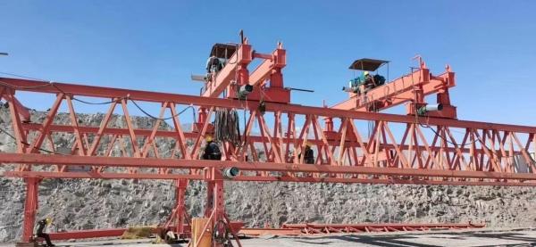 JQJ 100t bridge erecting machine, double beam truss bridge erecting machine crane and electric travelling crane made in