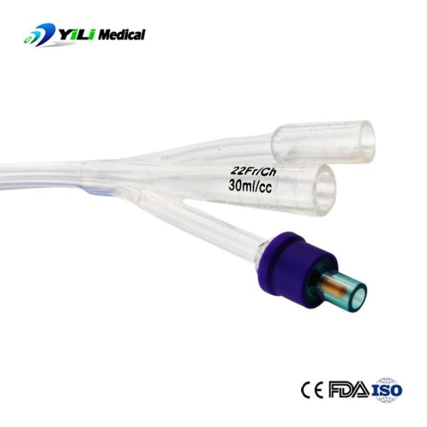 Cateter de silicone transparente inofensivo com balão de 5-30 ml