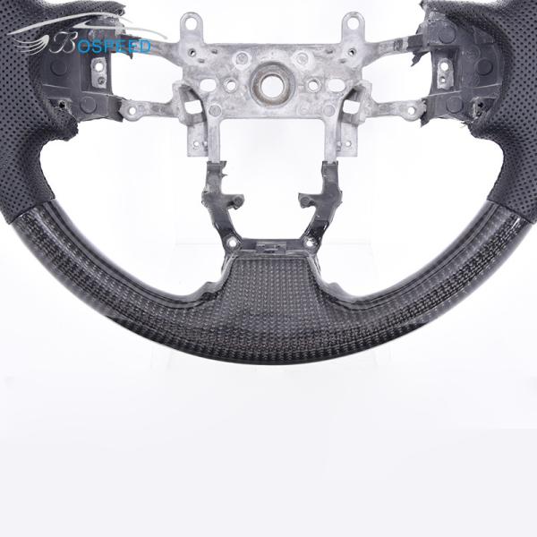 OEM Round Racing Honda Carbon Fiber Steering Wheel Plain Weave Black