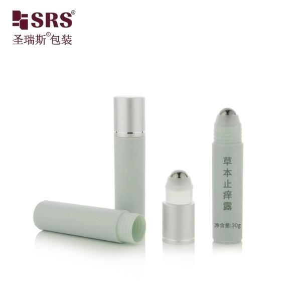 RPA(S) 30ml Empty Cylinder Shape Roll On Applicator Bottle For Shoulder Massage